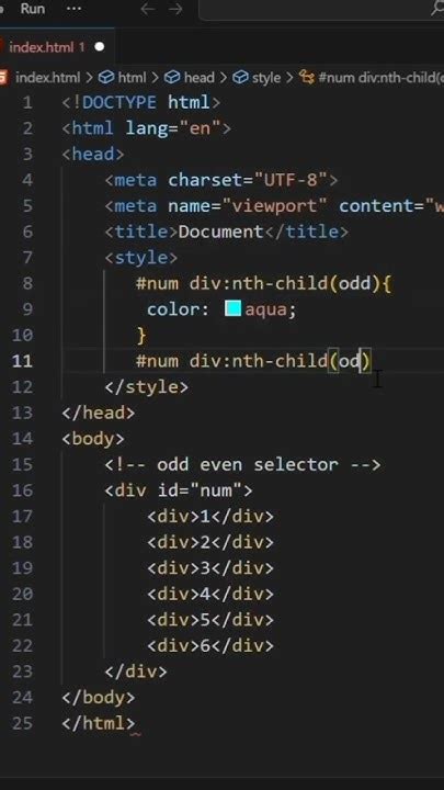 css selector odd even